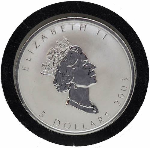 1 Oz Silver Coin Royal Canadian Mint Maple Leaf
